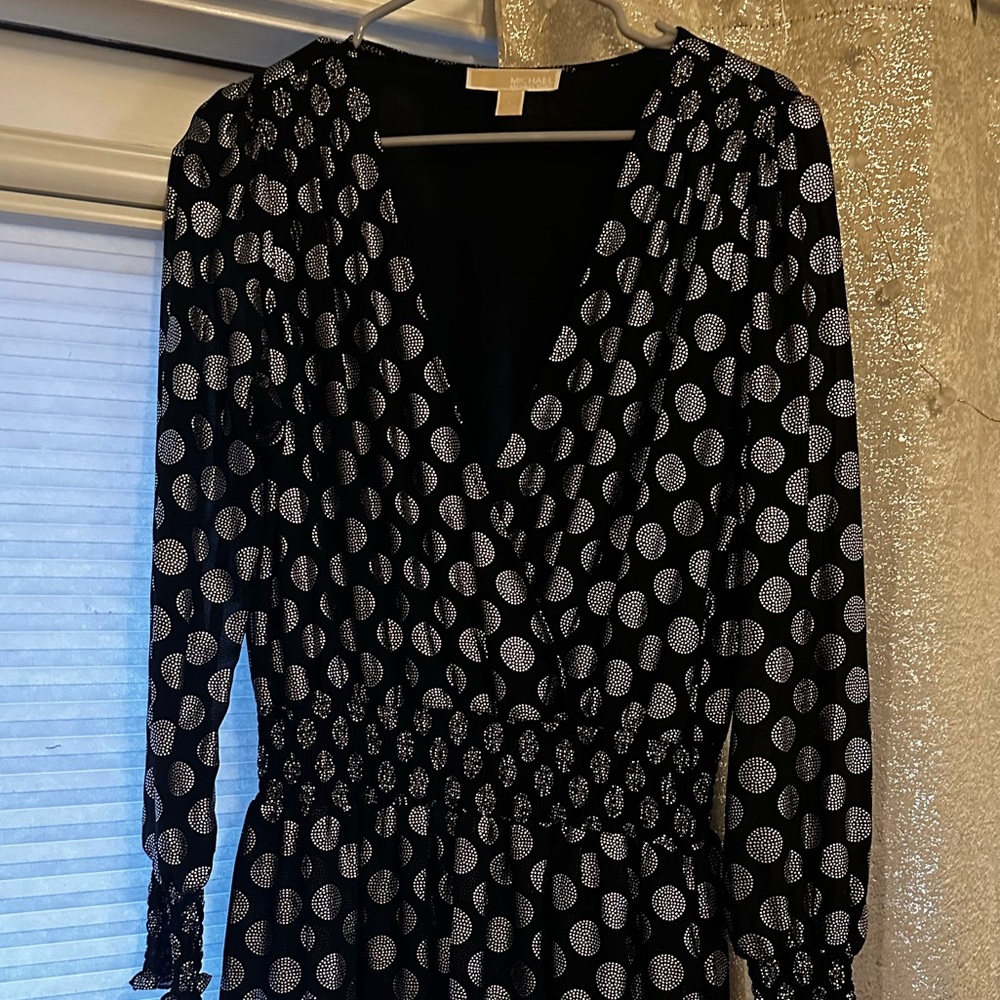 Polka dot Michael Kors faux wrap dress - Picture 3 of 3